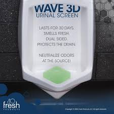 URINAL SCREEN / WAVE GEL CUCUM BER MELON / 5 PACKS OF 2
