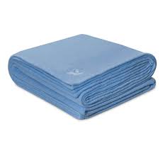 OXFORD MICROPLUSH FLEECE BLANKET / LIGHT BLUE / QUEEN