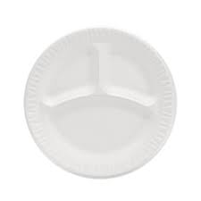 DART CONCORDE FOAM PLATE, 6" DIA, WHITE (1,000/CS)