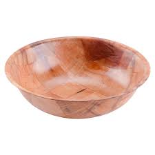 10" WOVEN WOOD SALAD BOWL (12/PACK)