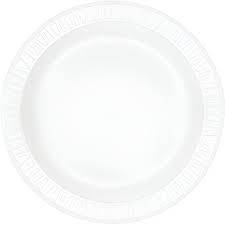 10PWF / DART 10.25" WHITE PLASTIC PLATE (500/CS)