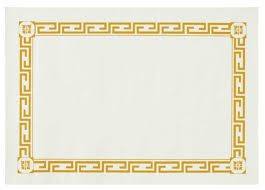 PLACEMAT / GOLD / 1,000 PER CASE (CASE)