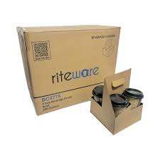 4 CUP HANDLED CARDBOARD DRINK CARRIER (200/CS)