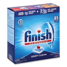 FINISH POWERBALL DISHWASHER TABS, FRESH SCENT, 85/BOX