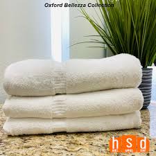 BATH TOWEL / OXFORD BELLEZZA / 27 X 54 / 15.0 LB / WHITE