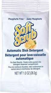 SOFT SCRUB AUTOMATIC DISH DETERGENT, LEMON SCENT,