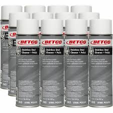 BETCO STAINLESS STEEL CLEANER / POLISH / 16 OZ AEROSOL CAN