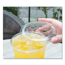 PET STRAW SLOT LID / FITS 32 O Z PET CUP (5/100/500)