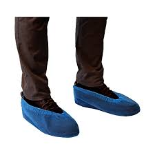SHOE COVER / POLYPROPYLENE WITH ANTI SKID BOTTOM / BLUE