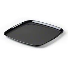 GENPAK SILHOUETTE 6" BLACK PLATE HI-IMPACT POLYSTYRENE |