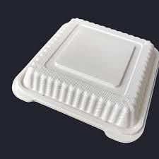 ECO-HINGE 9 X 9 / WHITE / MFPP 1 COMPARTMENT / 150 P/C (CASE)