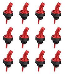 SQUARE TIP SCREENED POURER - DOZEN - RED