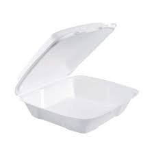 9 X 9 / 3 CMPMT / WHITE FOAM HINGED TRAY / 200 PER CASE (CS