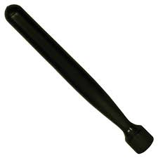 MUDDLER- BLACK PLASTIC- PIZZA HEAD