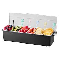 6 PINT CONDIMENT HOLDER / FRUIT TRAYS / WITH ICE