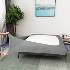 FITTED BOX SPRING WRAP / KING / CHARCOAL GREY / 78 X 80 +