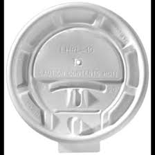 FLAT HOT CUP LID / WHITE (10/1 00/1,000)