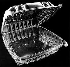 9 X 9.5 / 3 CMPMT / CLEAR PLASTIC HINGED TRAY (200/CS)