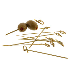 4" ECO-FRIENDLY BAMBOO KNOT PICKS (100/PK)