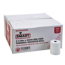 BOND REGISTER ROLL / 3-PLY CARBONLESS / 3 X 67 (50/CASE)