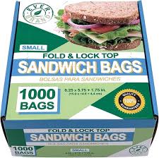 PLASTIC SANDWICH BAG / 6.25 X 5.5 (1,500/BOX)