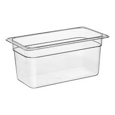 1/3 SIZE 6" DEEP CLEAR POLYCAR BONATE FOOD PAN [EACH]