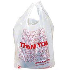 THANK YOU BAGS / 8" X 16" / HI DENS / WHITE / 2,000 [TYB]