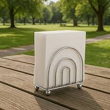 2 POCKET NAPKIN CADDY CHROME