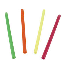 6" NEON FAT STRAWS (25/300/7,500)