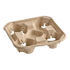 4 CUP CARRIER / MOLDED FIBER (300/CS)