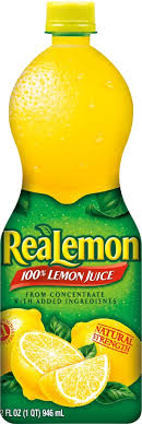 REALEMON 100% LEMON JUICE - 32 OZ. BOTTLE