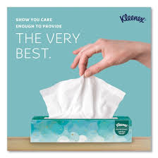 KLEENEX / WHITE FACIAL TISSUE, 2-PLY, WHITE, POP-UP BOX, 100