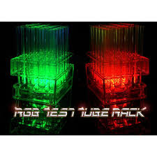MULTI-COLOR LED LIGHT UP TEST TUBE TRAYS – 24 HOLE