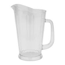 60 OZ SANS PLASTIC CLEAR PITCHER (TAPERED)