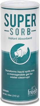 FRESH PRODUCTS SUPERSORB TURNS  LIQUIDS TO SOLIDS ABSORBS 60X