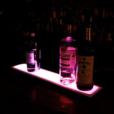 LIQUOR SHELF / 1 TIER / BLACK / 48" LENGTH / LOW PROFILE
