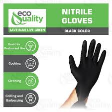ECO NITRILE GLOVES / BLACK / SMALL / 100 PER BOX [EACH]