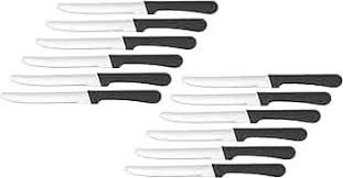 5" STAINLESS STEEL STEAK KNIFE WITH STRAIGHT POLY HANDLE