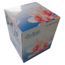 CUBE FACIAL TISSUE CUBE BOX, 2-PLY, WHITE, 85 SHEETS/BOX,
