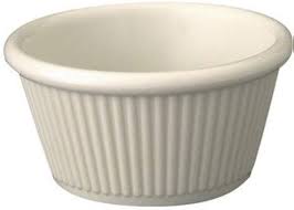 RAMEKIN / 4 OZ / WHITE FLUTED / 12 PER CASE (CASE)