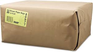 20# BROWN PAPER BAG / 8.25 X 5.94 / 16.13 / 500 PER
