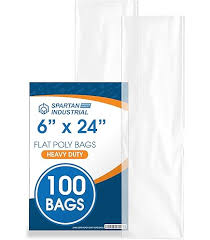 ELKAY 18 X 24 CLEAR JUMBO UTILITY BAG .6 MIL HIGH DENSIT