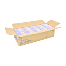 RED SIP STRAW 6 INCH (1,000/BOX) (10,000/CASE)
