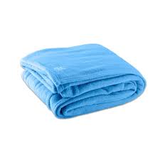 OXFORD MICROPLUSH FLEECE BLANKET / LIGHT BLUE / KING /