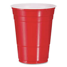 16 OZ RED PLASTIC COLD CUP (20/50/1,000)