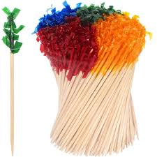 FRILL / REGULAR CELLOPHANE-FRILL WOOD PICKS,