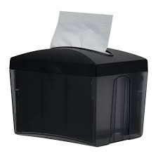 VFOLD NAPKIN DISPENSER / BLACK / WITH ADVERT WINDOW (EACH)