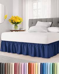 BED SKIRT / POISED NAVY / FULL / 54 X 80 X 15 (EACH)