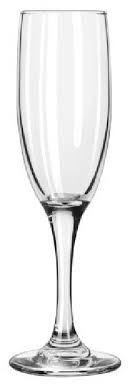 LIBBEY EMBASSY 6 OZ FLUTE CHAMPAGNE GLASS (CASE OF 12)