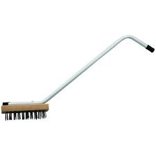 CARBON STEEL WIRE BRUSH / 31" / STAINLESS STEEL HANDLE (EACH